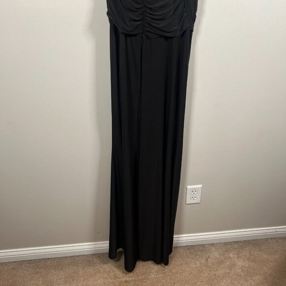 Tadashi Collection Halter Gown Dress Size Large Black Formal Maxi Event Evening - Picture 9 of 11